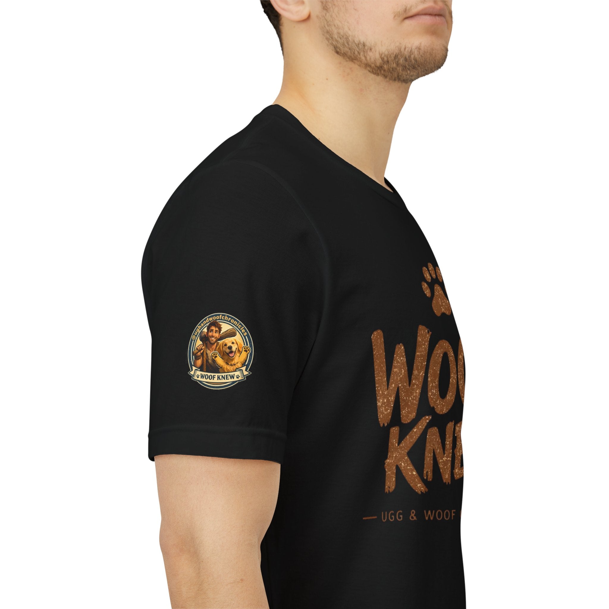 Ugg & Woof Chronicles Woof Knew T Shirt Modern World Ancient Mind Caveman Dog Shirt Funny Dog Lover Shirt