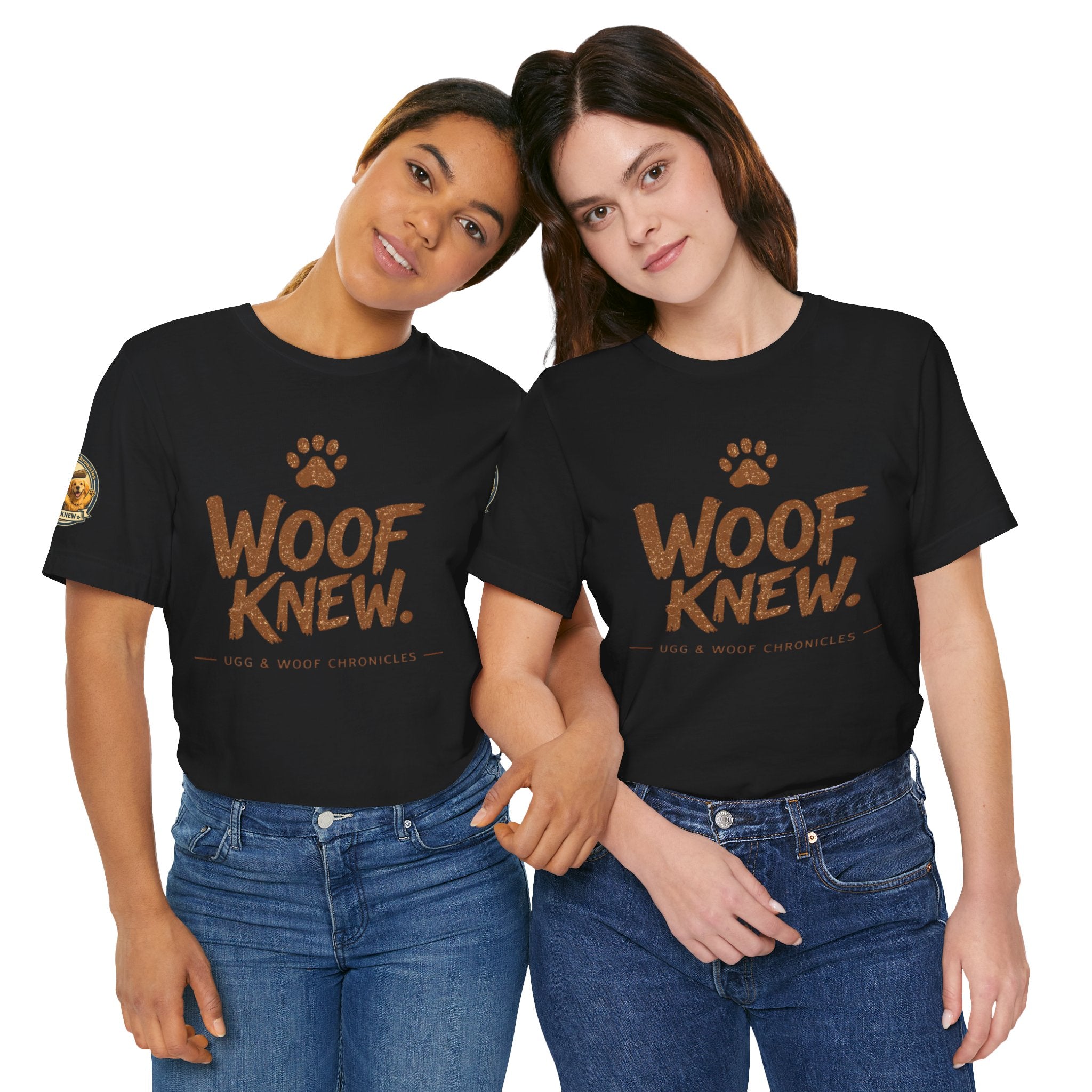 Ugg & Woof Chronicles Woof Knew T Shirt Modern World Ancient Mind Caveman Dog Shirt Funny Dog Lover Shirt