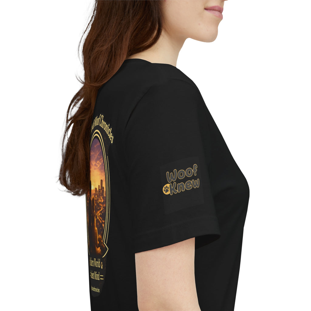 Ugh & Woof Chronicles Graphic Tee — 'Modern World, Ancient Mind' Dog Lover T‑Shirt
