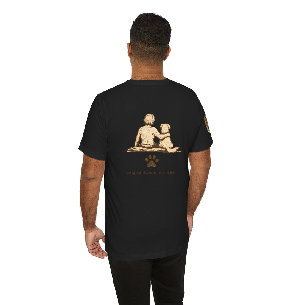 Ugg & Woof Chronicles Woof Knew T Shirt Modern World Ancient Mind Caveman Dog Shirt Funny Dog Lover Shirt